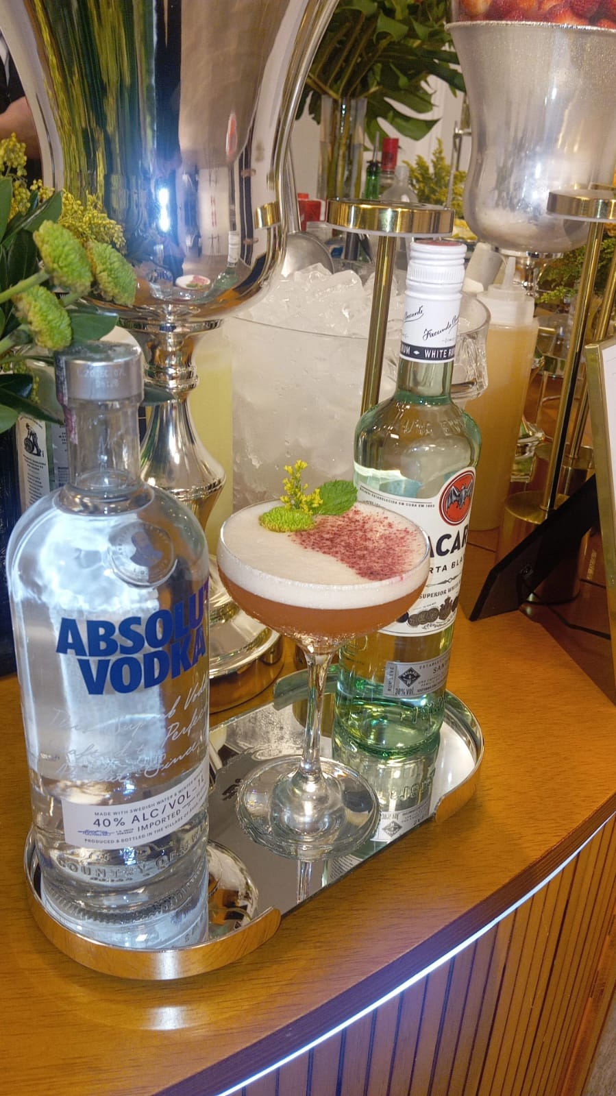 Bartender profissional ÓUS em ação